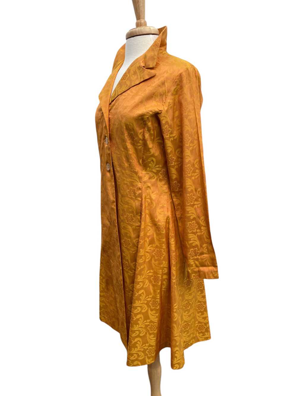 Karol Richardson Mustard Silk Topper, S/M - image 3