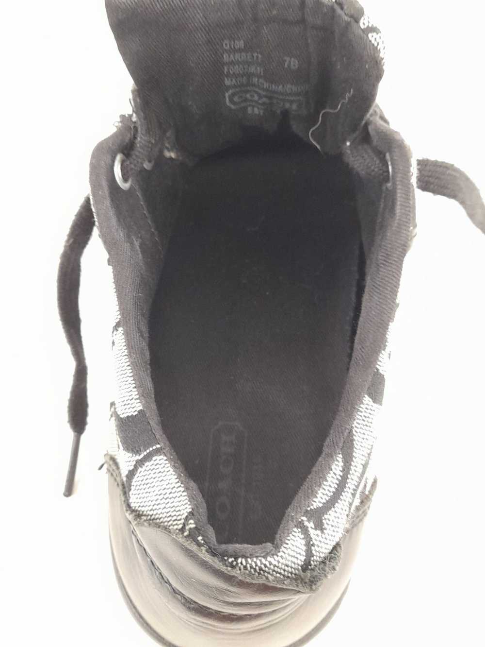 Coach Barrett Gray/Black Sneakers Women's Size 7B - image 6