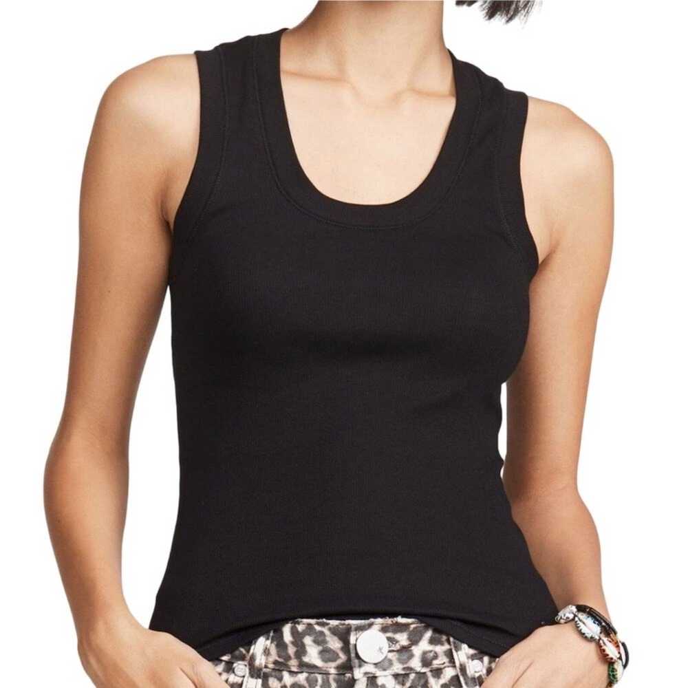 Free People Black U Neck Tank Sz XS - image 1