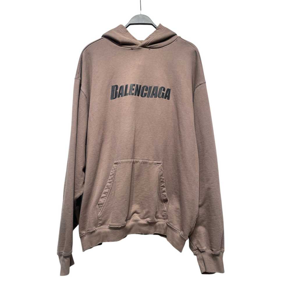 BALENCIAGA/Hoodie/S/Cotton/BRW/ - image 1