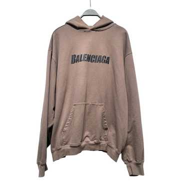 BALENCIAGA/Hoodie/S/Cotton/BRW/ - image 1