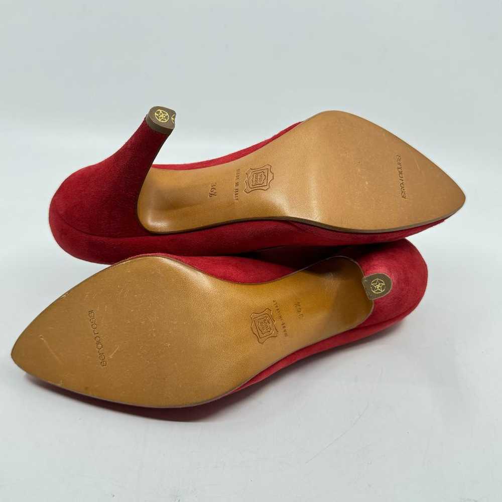 ALAIA Rare Vintage 80s Alaïa Red Suede Pumps (36.… - image 5