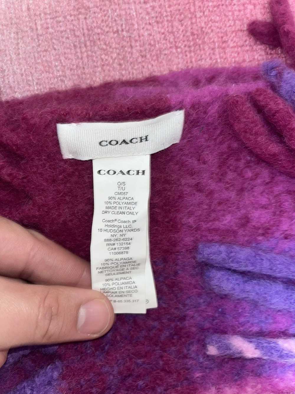 Coach COACH Plaid Oversized Scarf - image 3