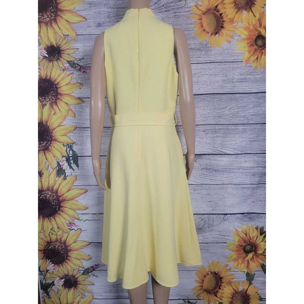 Black Halo Black Halo Yellow Midi Dress Size 12 N… - image 7