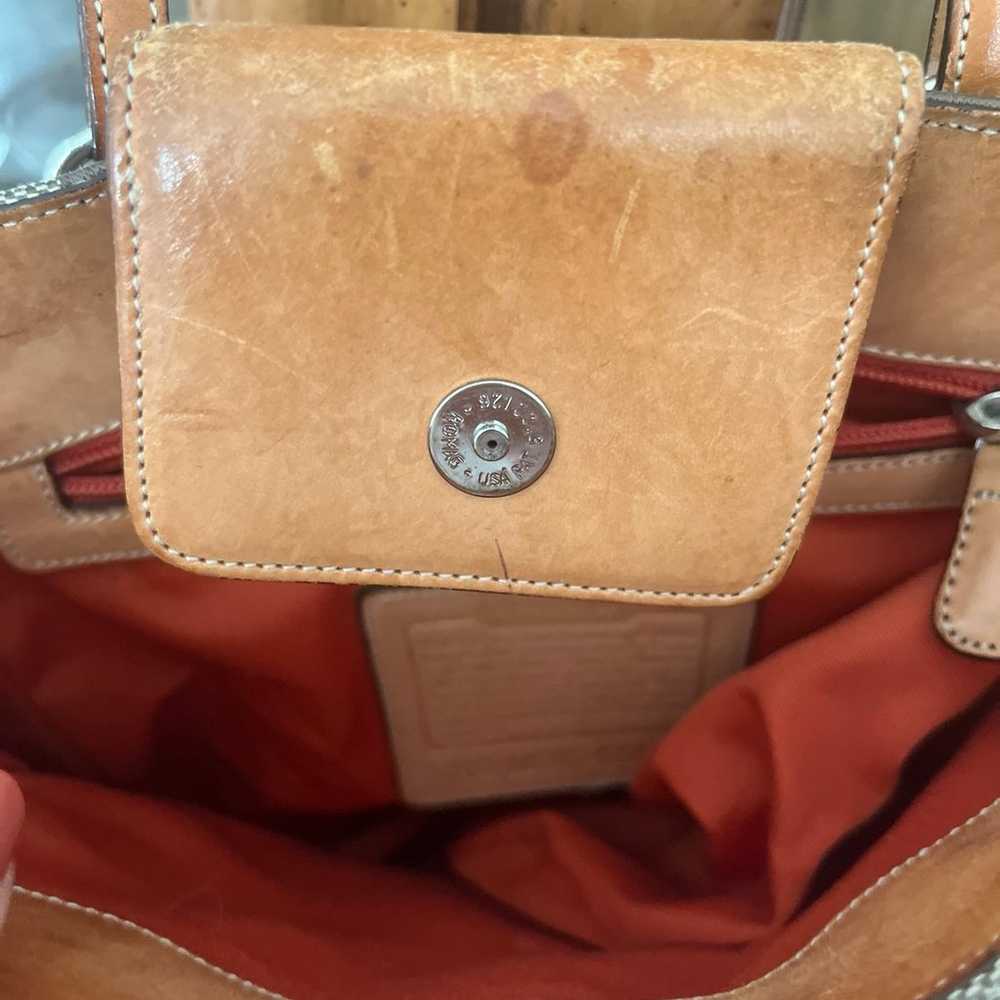 Coach brown monogram bag - image 3