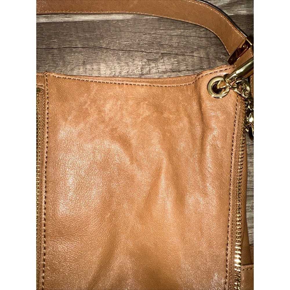 Michael Kors Newman Brown Leather Shoulder Bag - image 6