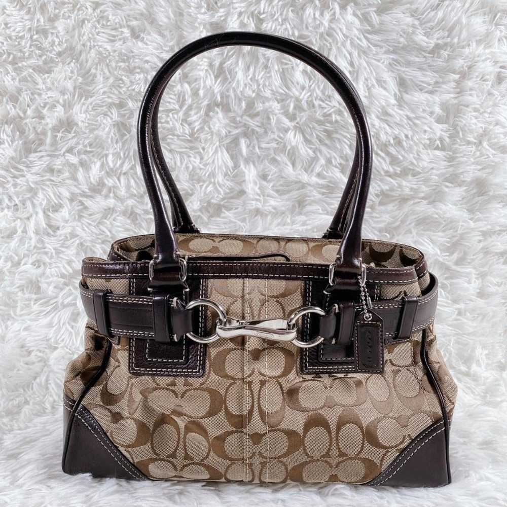 COACH Signature Brown Tote Bag for Women - image 2