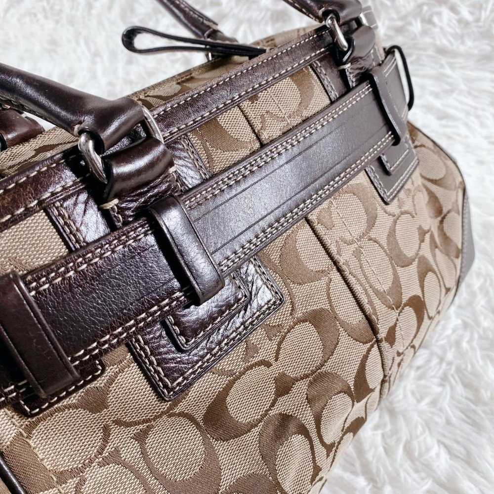 COACH Signature Brown Tote Bag for Women - image 7