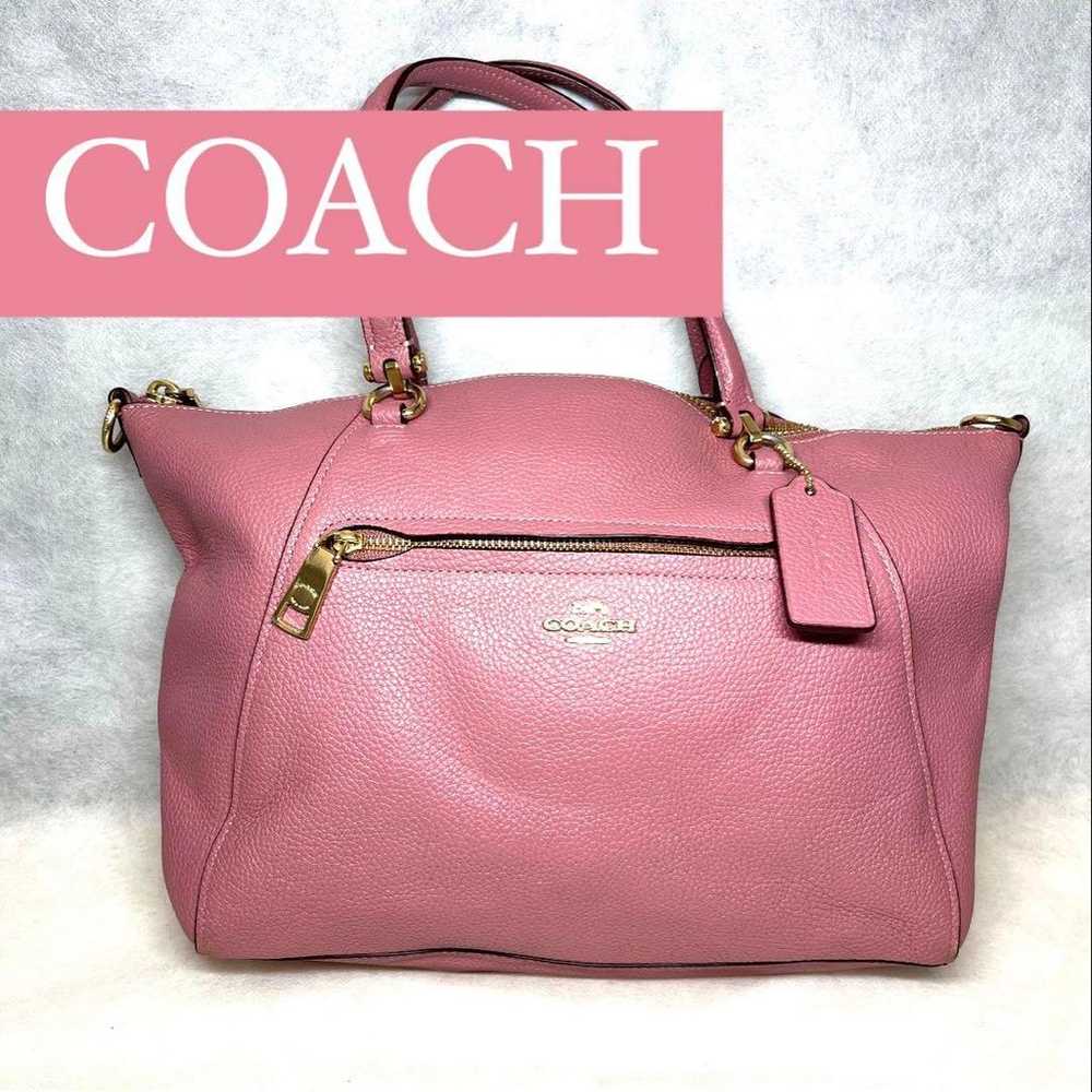 【Authentic】COACH 2-way Medium Shoulder/Tote Bag - image 1