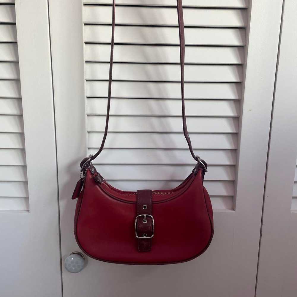 COACH Shoulder Bag Red - image 6