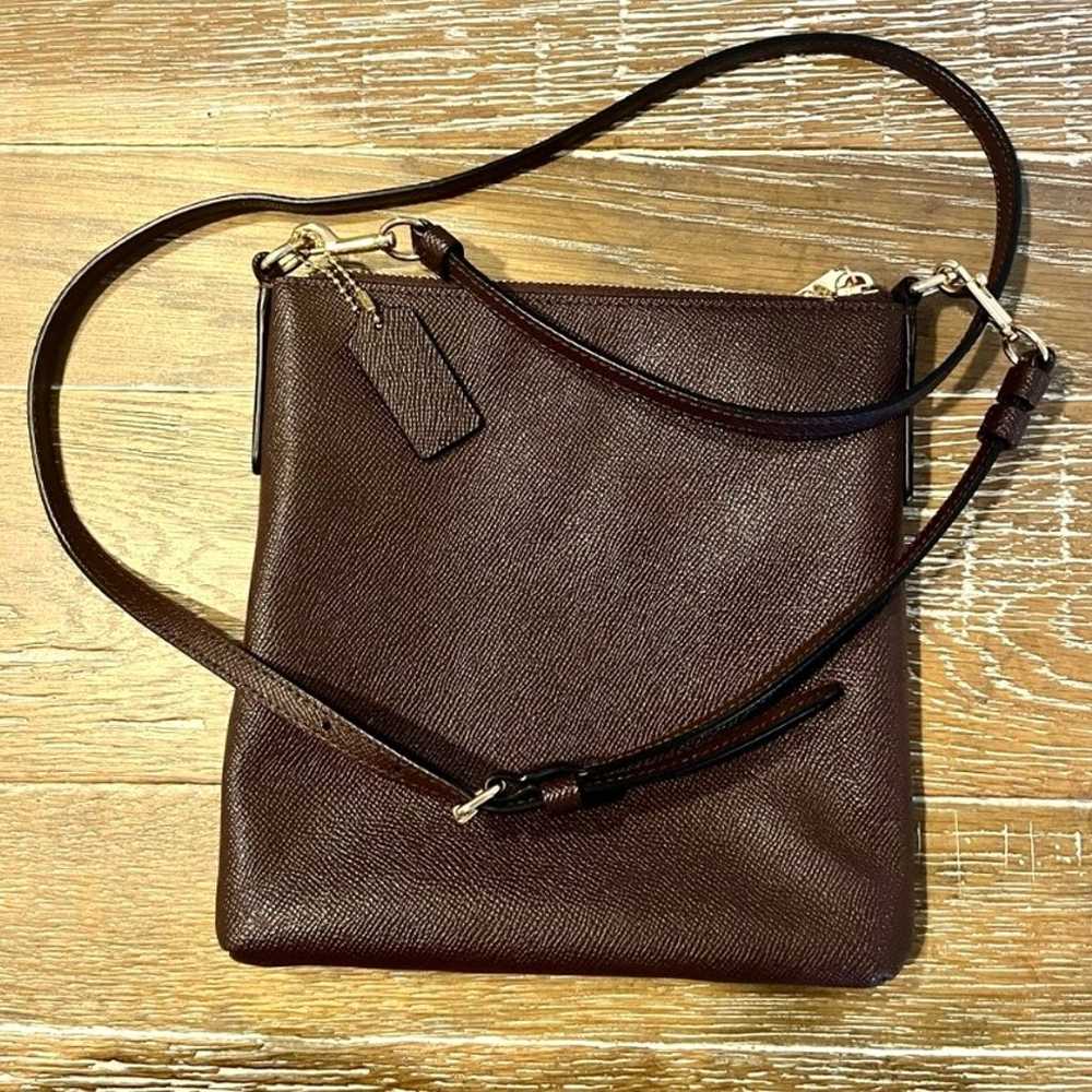 Coach Crossbody Bag With Adjustable Strap Burgund… - image 2