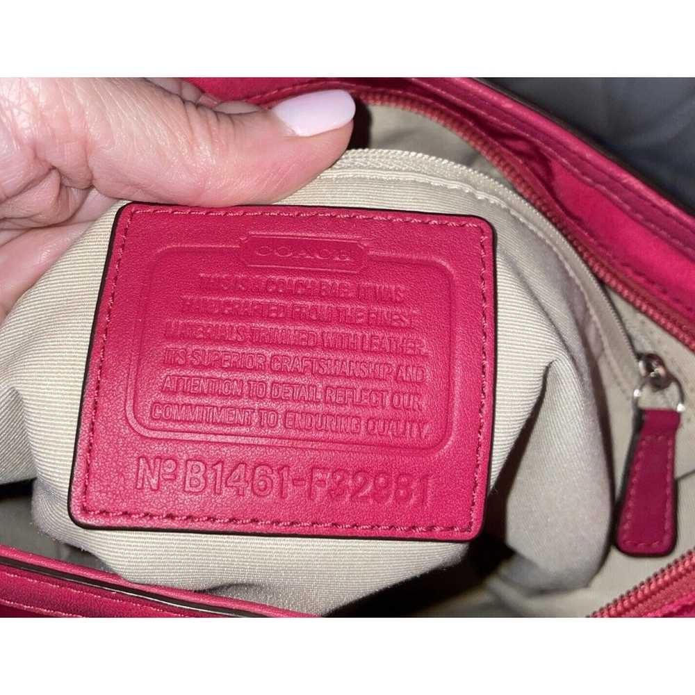 Coach Red Nylon Shoulder Bag Purse. PURS259 - image 2