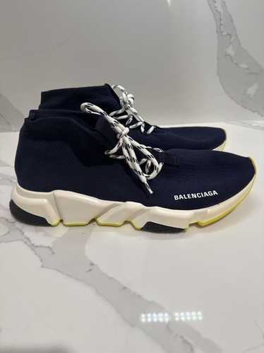 Balenciaga Balenciaga Navy Blue & Neon Colorway So