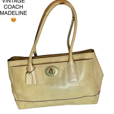 VINTAGE LEATHER COACH MADELINE 11554 never used S… - image 1