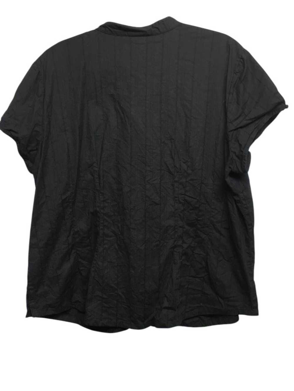 A new approach 2X black button down v neck stretc… - image 6