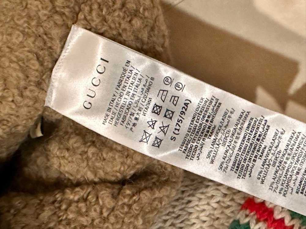 Authentic Gucci Alpaca wool Sweater Beige Green L… - image 12