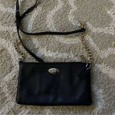 Coach Black Leather Crossbody Bag - image 1