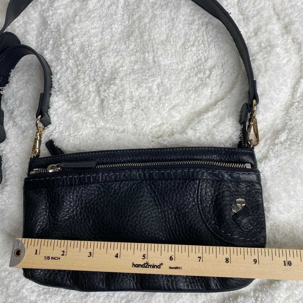 Pelle Borsa Wallet Crossbody Shoulder Bag Black L… - image 11