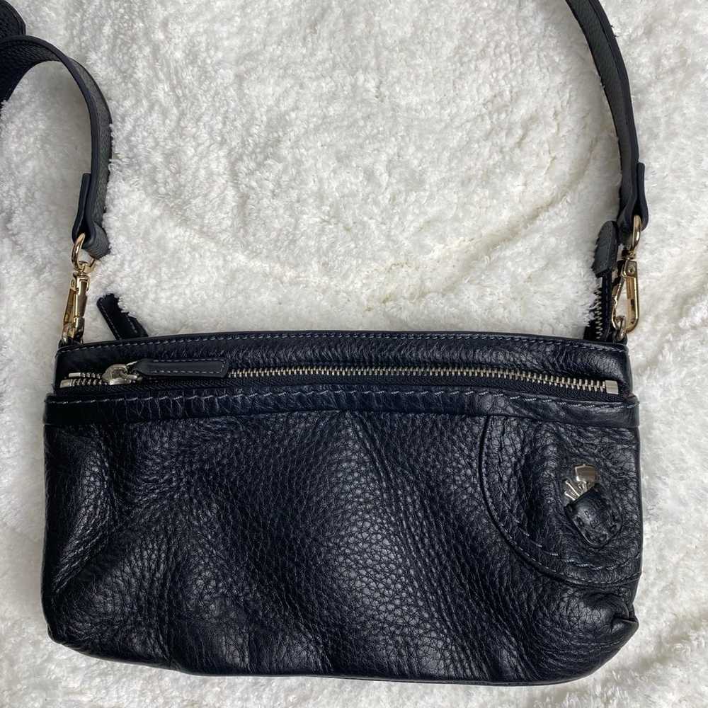 Pelle Borsa Wallet Crossbody Shoulder Bag Black L… - image 2