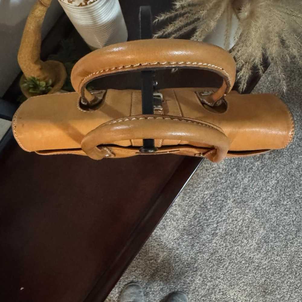 Vintage Michael Kors Chestnut Genuine Leather Pur… - image 6