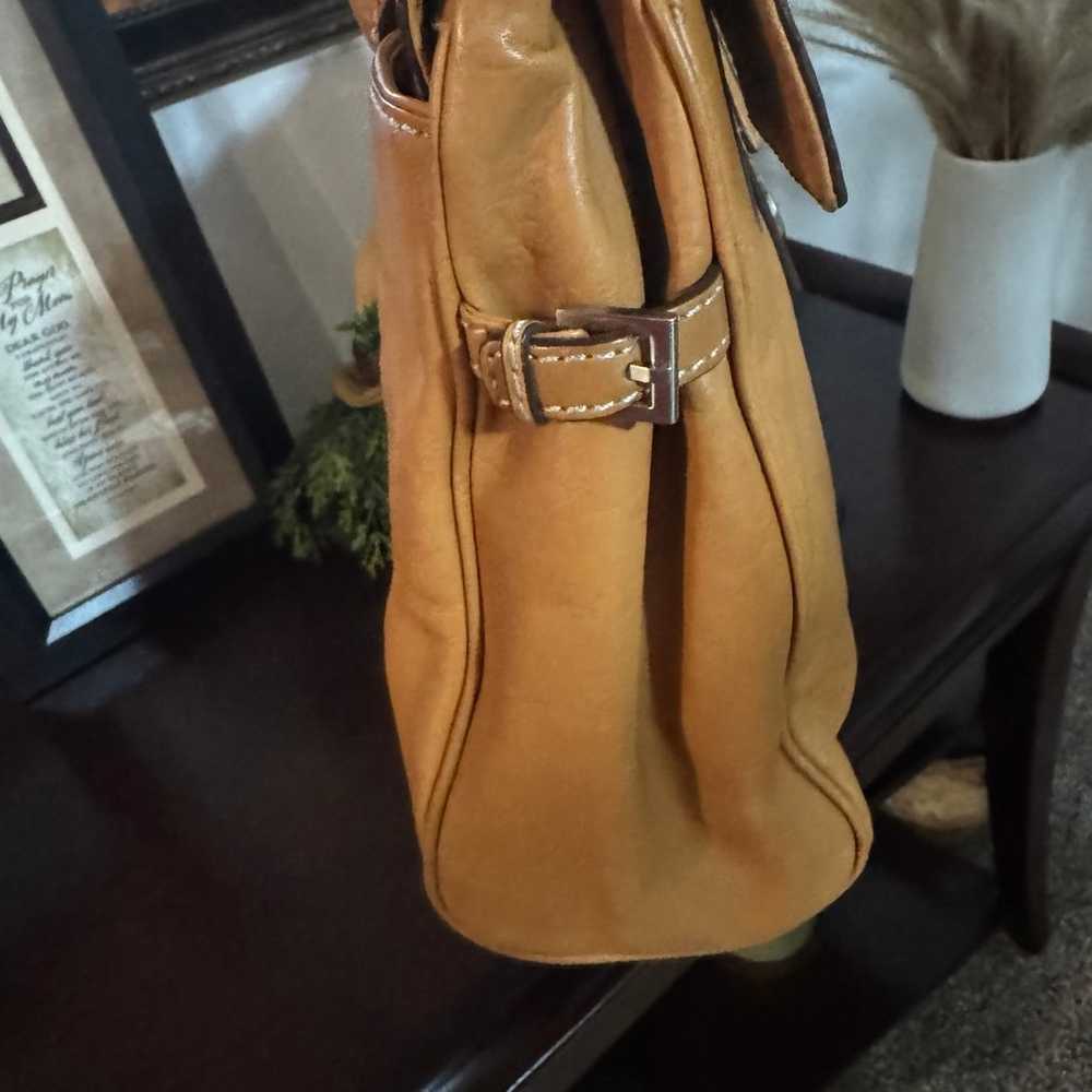 Vintage Michael Kors Chestnut Genuine Leather Pur… - image 7