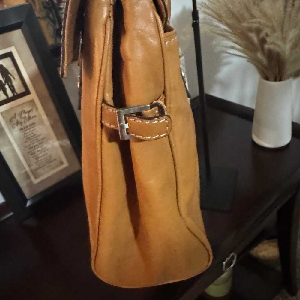 Vintage Michael Kors Chestnut Genuine Leather Pur… - image 8