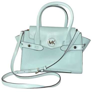 Michael Kors Carmen Medium Belted Satchel Mint Aut