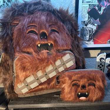 Loungefly Star Wars Chewbacca Backpack and Wallet - image 1