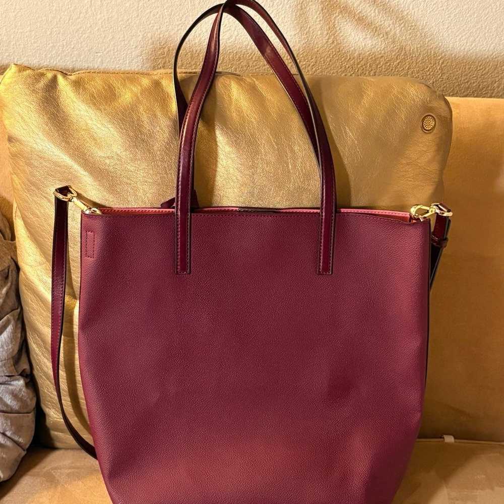 NEW Michael Kors “Hayley” Large Burgundy Tote Bag… - image 2