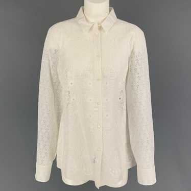 No. 21 N°21 White Guipure Button Up Shirt - image 1