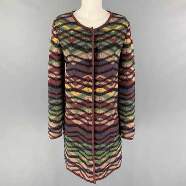 Designer M MISSONI Multi-Color Wool Knitted Snaps 