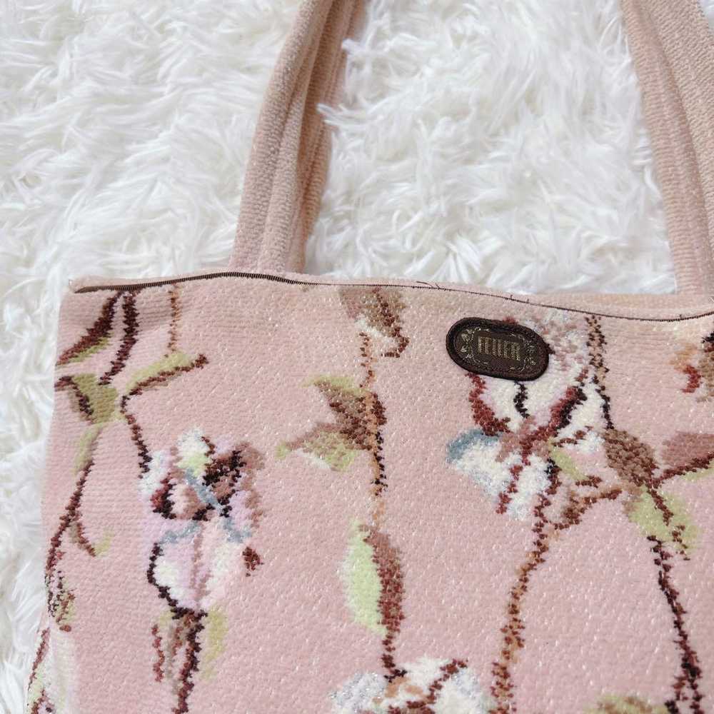 FEILER Rosa Soave Tote Bag Chenille Weave Pink - image 2