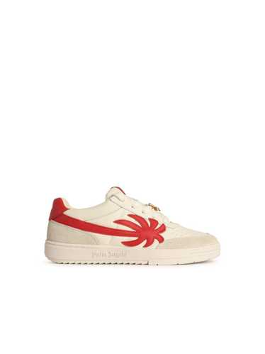 Palm Angels PALM ANGELS 'Palm' White Leather Sneak