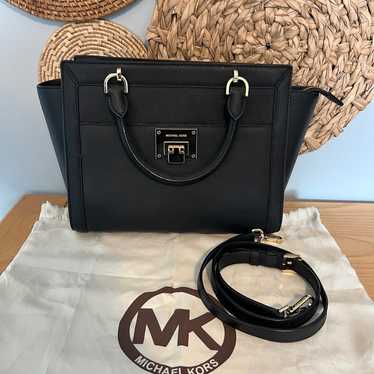 Michael Kors Large Leather Tina Satchel - image 1