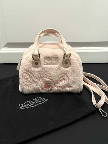 Von Dutch VON DUTCH LIGHT PINK FUR BOWLING BAG