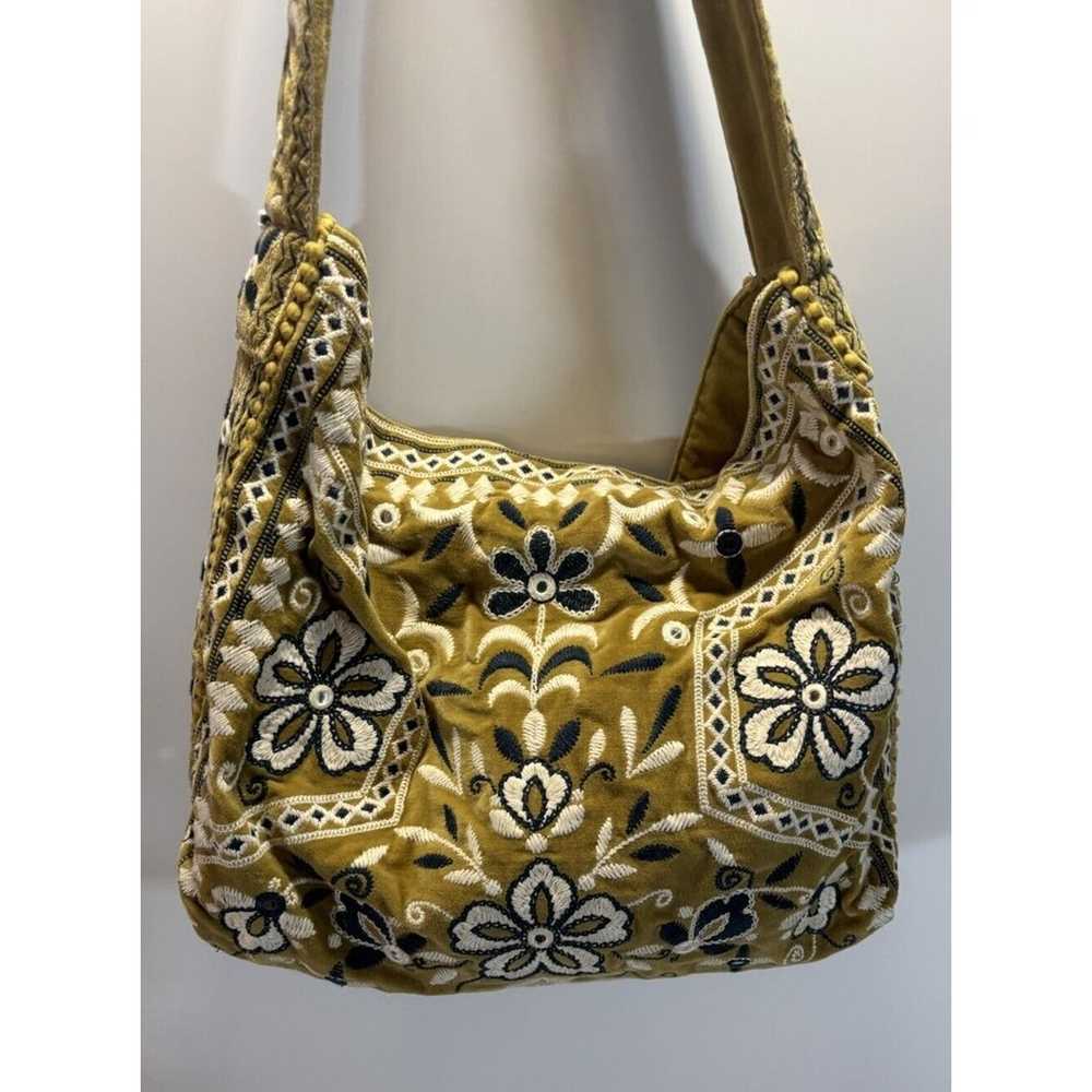 Free People Vic Velvet Slouchy Bag Prelove Gilded… - image 3