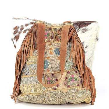 Muche Muchette pony hair suede fringe bohemian to… - image 1