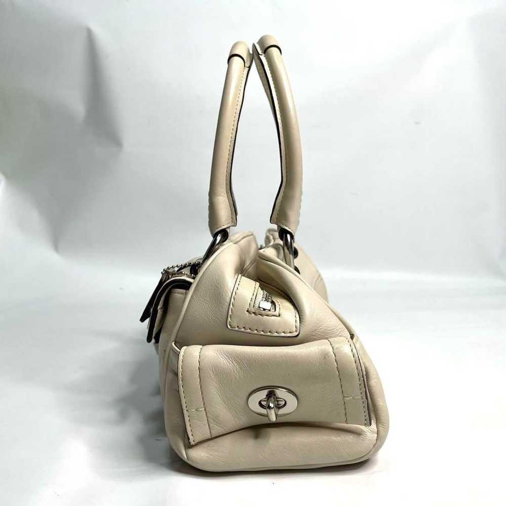 COACH Soho Leather Satchel Handbag White - image 6