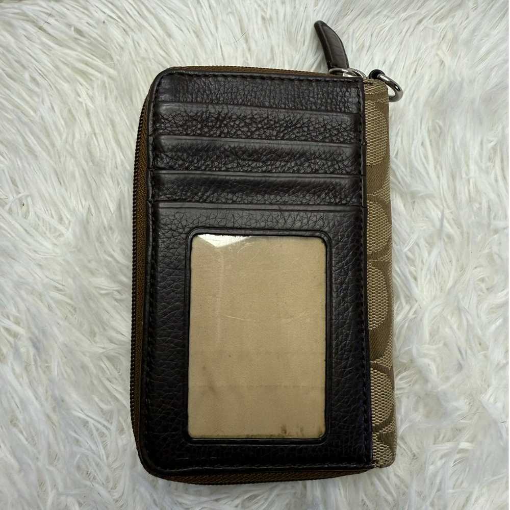 Vintage COACH y2k  Brown Signature Canvas Wallet - image 2