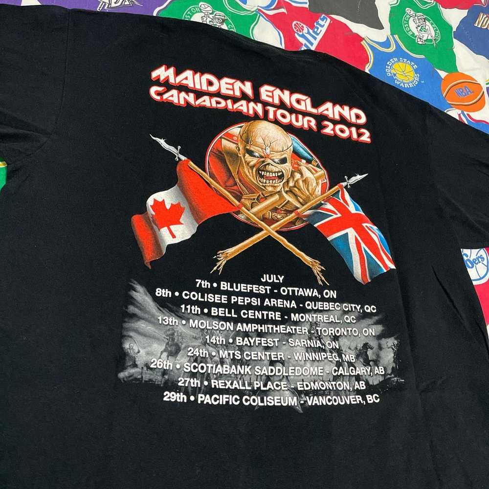 Band Tees × Tour Tee × Vintage 2012 Iron Maiden E… - image 4