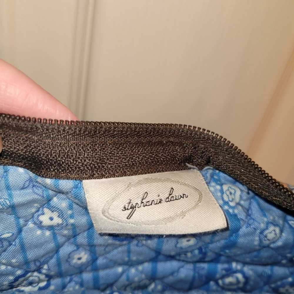 Vintage Quilted Stephanie Dawn Blue and Mocha Pai… - image 11