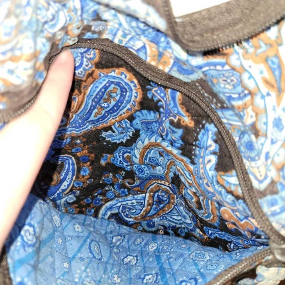 Vintage Quilted Stephanie Dawn Blue and Mocha Pai… - image 12