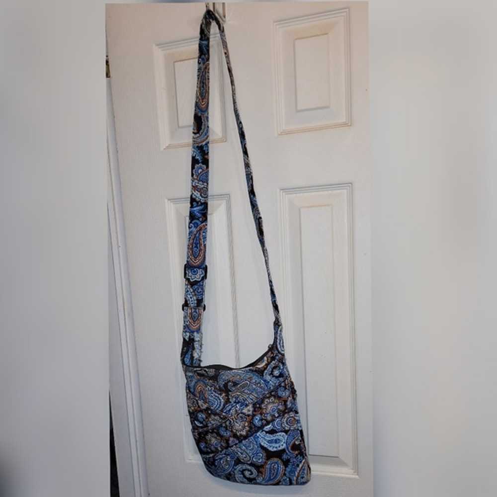 Vintage Quilted Stephanie Dawn Blue and Mocha Pai… - image 1