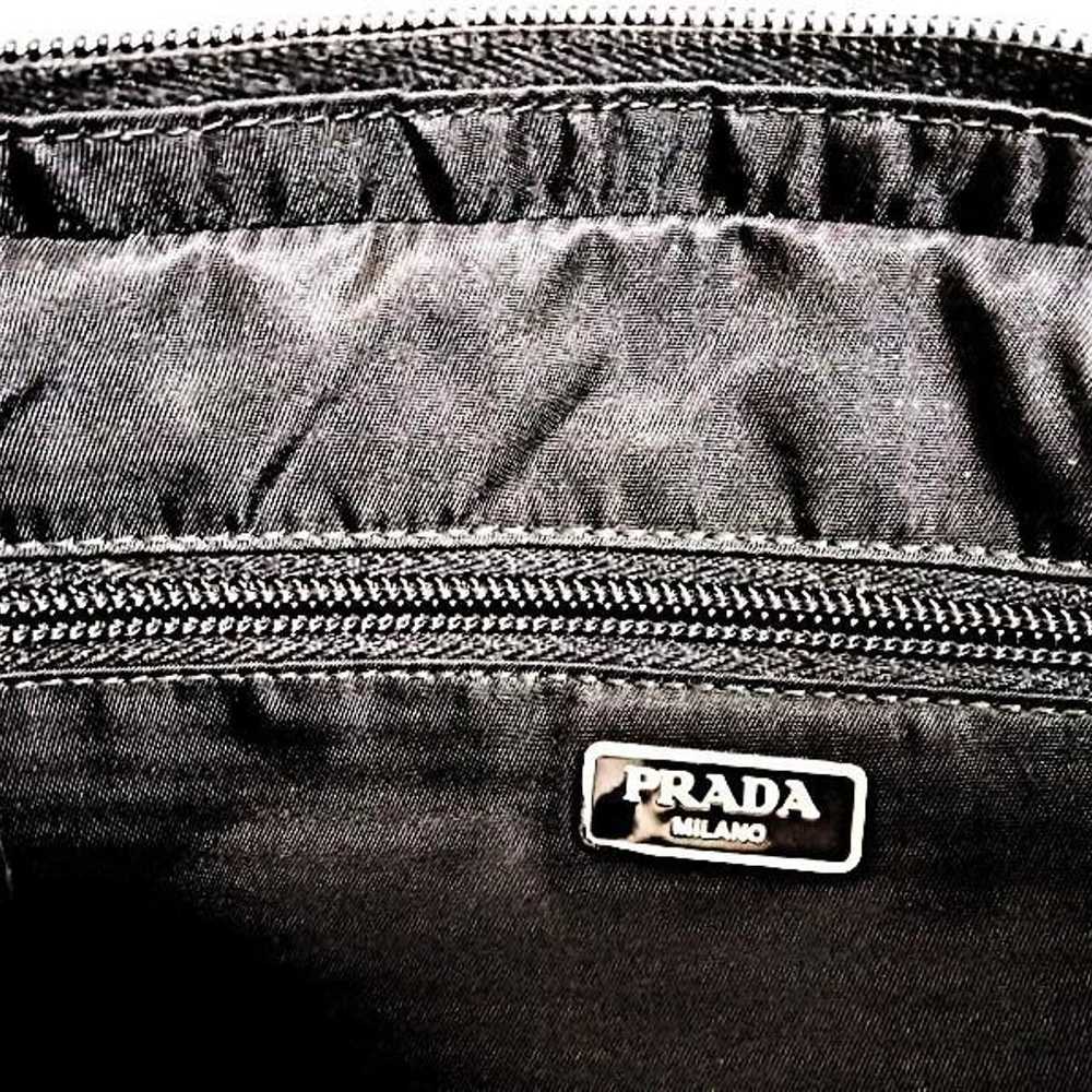 PRADA Pouch Black Extremely Beautiful Condition - image 8