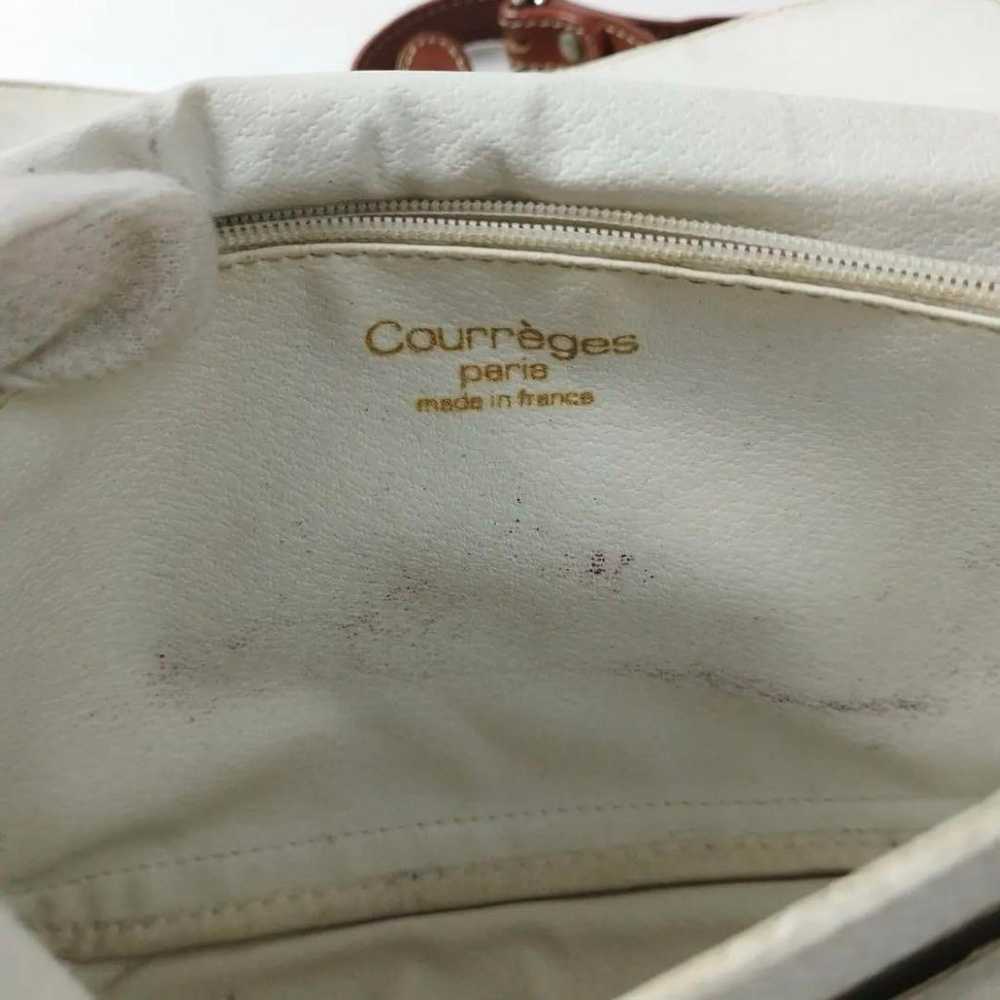 French-made Old Courrèges shoulder bag in white - image 12