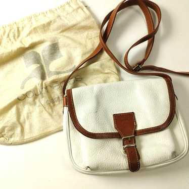 French-made Old Courrèges shoulder bag in white - image 1