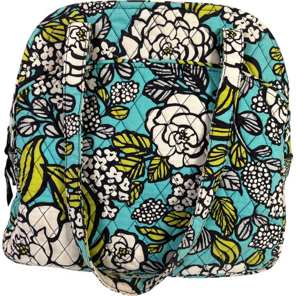 Vera Bradley Blue Island Blooms Zip Close Shoulde… - image 2