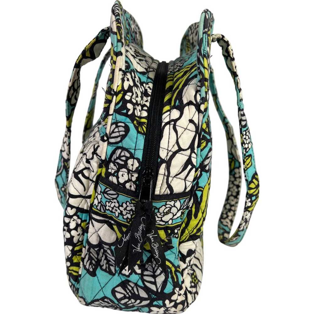 Vera Bradley Blue Island Blooms Zip Close Shoulde… - image 3