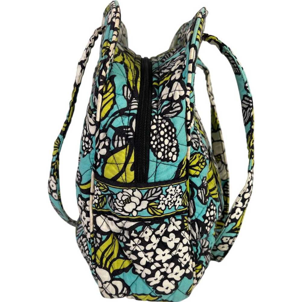 Vera Bradley Blue Island Blooms Zip Close Shoulde… - image 4