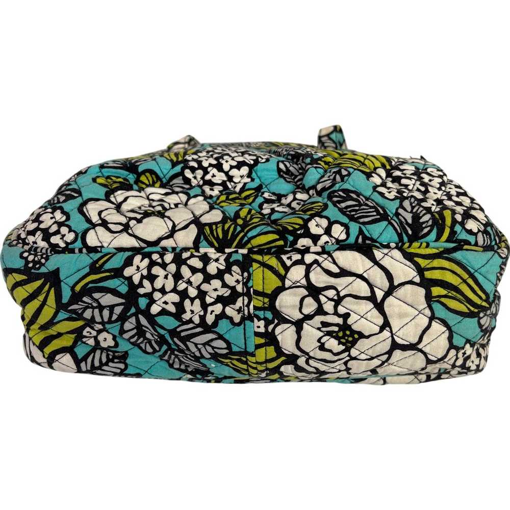 Vera Bradley Blue Island Blooms Zip Close Shoulde… - image 5